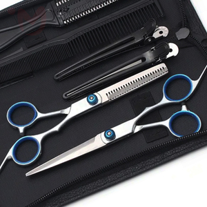 Hairdressing Tools <b>Set</b> Professional Hair Cutting Scissors Comb <b>Razor</b> Stainless Steel Barber Salon Tool Kit - Product Image 3