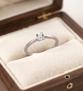 Wholesale Elegant Asscher Cut Lab Grown Diamond <b>Solitaire</b> <b>Ring</b> IGI Certified 10K 14K 18K Solid Gold Proposal <b>Ring</b> Promise <b>Ring</b> - Product Image 4