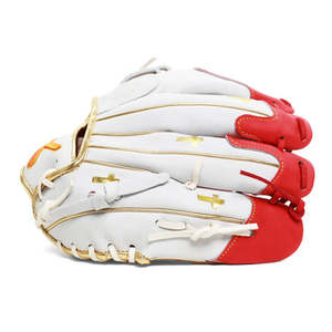White Red Cotton/Polyester/Spandex Baseball <b>Glove</b> Eco-Friendly <b>Touchscreen</b> & Needle Detection Four Seasons Use Wrist Length - Product Image 5