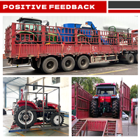 Tracteur agricole incomparable de 80 CV à 4 roues motrices avec cabine climatisée, moteur à couple élevé, système hydraulique robuste et puissance de levage élevée