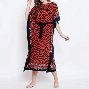 Caftán Marroquí Premium para Mujer, Corte Holgado, Manga Larga, Vestido Maxi Islámico Tradicional - Product Image 5