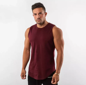 Camisetas sin mangas para hombre, económicas, con espalda cruzada, tipo stringer, al por mayor, ropa de culturismo para hombre, proveedor de ropa de gimnasio con logo personalizado de China - Product Image 5