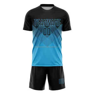 Service OEM Fabrication professionnelle à bas prix Vêtements de sport avec logo personnalisé pour hommes Ensemble d'uniformes de football 2 pièces pour hommes - Product Image 1