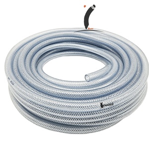 Tuyau tressé en PVC transparent haute pression de qualité alimentaire Tube renforcé flexible pour boisson jus lait eau autres transferts de liquides - Product Image 1