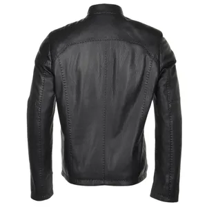 Blouson en cuir tendance pour homme – Cuir de haute qualité, imperméable, coupe-vent, respirant, écologique, personnalisable, vente en gros - Product Image 5