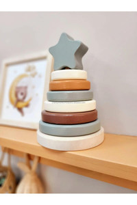 Wholesale Customized Montessori Wooden Rainbow Star Tower Early Building Blocks for <b>Sorting</b> <b>Nesting</b> & <b>Stacking</b> Educational <b>Toys</b> - Product Image 6