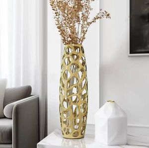 Pot de fleurs en aluminium fait main et personnalisé pour la décoration de la maison et du jardin, pots de fleurs dorés pour les centres de table d'événements et de mariages - Product Image 2