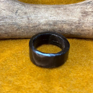แหวนทำมือจากเขาควายธรรมชาติ ปรับขนาดได้ เครื่องประดับแฟชั่น - Product Image 1