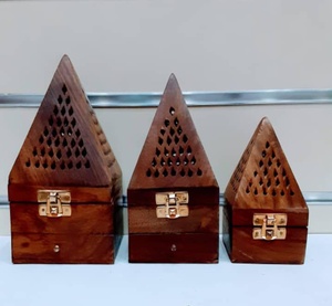 Premium Quality Wooden <b>Incense</b> Bakhoor Burner Wood <b>Incense</b> <b>Holder</b> for Home Fragrance Available Reasonable Price - Product Image 1