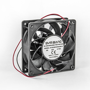 พัดลมแกน D12038D-K ขนาด 120x120x38 มม. DC 12V/24V/48V ใบพัดพลาสติก ลูกปืน สำหรับอุปกรณ์อุตสาหกรรม - Product Image 2