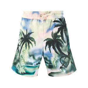 Pantalones Cortos Deportivos Casuales para Hombre, 100% Poliéster, Transpirables, Ecológicos, de Secado Rápido, Antiarrugas, Impermeables, Cintura Media con Cordón Ajustable - Product Image 3