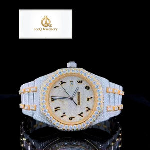 VVS Moissanite Diamond Hip Hop Luxury Watch for Men Full Iced Out Bling Fashion Wristwatch Sparkling Stone Set - Product Image 3
