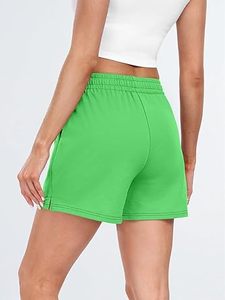 Custom Logo Breathable Quick Dry High Waist Summer Running Workout Gym Beige Fleece Cotton <b>Women</b> <b>Sweat</b> <b>Shorts</b> - Product Image 1