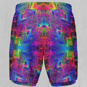 Shorts d'été respirants pour hommes de qualité supérieure, 100 % polyester, motif uni, respirant, grande taille, OEM - Product Image 5