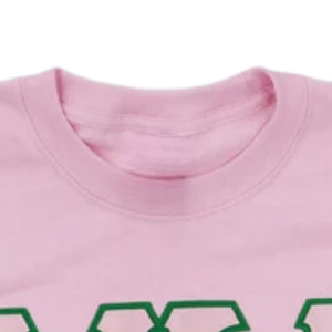Sudadera Rosa de Manga Larga con Cuello Redondo de la Hermandad AKA Sorority Inc. con Letras Griegas Bordadas para Mujer - Product Image 4