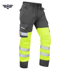 กางเกงทำงานสะท้อนแสงแบบมองเห็นได้ชัดเจน EMPIRE TREND WEARS กางเกงคาร์โก้แบบ Hi-Vis สำหรับงานอุตสาหกรรมและก่อสร้าง - Product Image 2