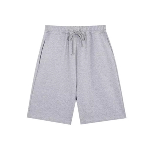 Pantalones cortos de algodón para hombre con cintura ajustable con cordón, ropa casual personalizada, proveedor de pantalones cortos de algodón para hombre, pantalones cortos de algodón transpirables - Product Image 5