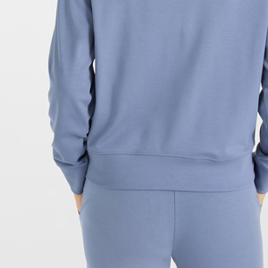 Sudadera para mujer al mejor precio con su logotipo, servicio OEM, manga larga, cuello redondo, sudadera premium para mujer con logotipo personalizado impreso - Product Image 5