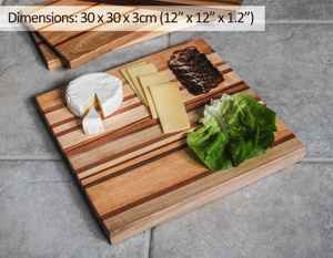 La mejor tabla de cortar de bambú con superficie antimicrobiana para cortar de forma segura carne cruda, verduras y pan. - Product Image 3