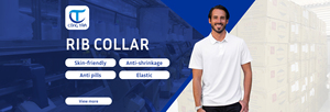 Cuello Personalizado OEM/ODM, Muestra Disponible, MOQ Bajo, 300G-580G/m2, Tejido de Punto de Alta Calidad, Ecológico, Duradero, Mezcla de Poliéster/Algodón - Product Image 4