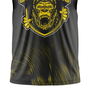 Camiseta de Fútbol 7v7 para Niños Gorilla Graphic, Sin Mangas, con Capucha, Estampado Sublimado, Nombre del Equipo Personalizado, Número del Jugador, Ropa para Adolescentes - Product Image 5