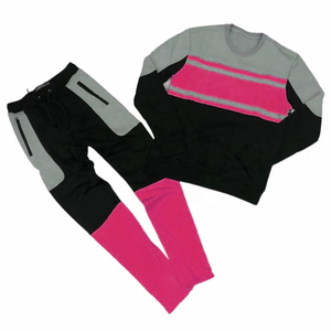 Custom Logo Printed Winter Fleece Sweatshirt Set 2-Piece <b>Plain</b> <b>Tracksuit</b> Running Jogging Plus Size Comfortable Stylish Fitness - Product Image 2