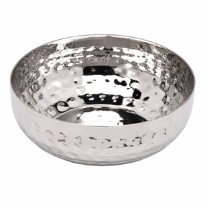 Tazón para Servir de Acero Inoxidable con Diseño Acanalado, Vajilla Metálica de Lujo con Acabado Espejo para Ensaladas, Frutas y Bocadillos, Ecológico - Product Image 5
