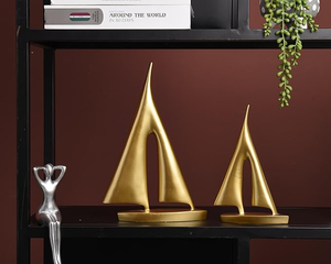 Adorno de Velero Contemporáneo, Figura Decorativa de Barco para Mesa de Sala de Estar, Oficina y Decoración Costera - Product Image 3