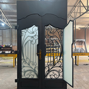 Porte de maison en acier moderne TTD, motifs décoratifs en fer forgé, garantie de 3 ans pour des entrées résidentielles sécurisées et élégantes - Product Image 3