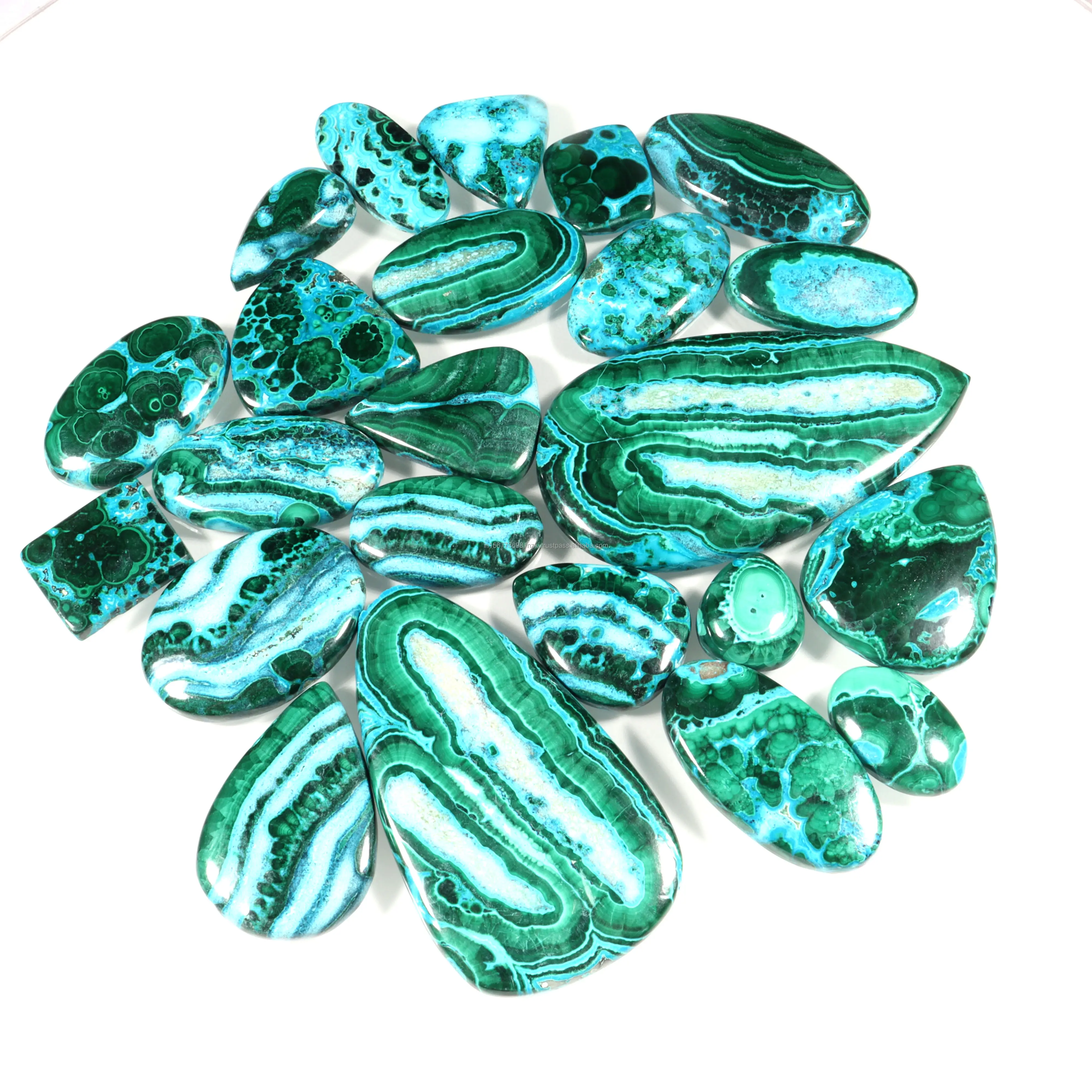 Haute sur demande bas prix Malachite chrysocolle pierre précieuse en vrac pour la fabrication de bijoux utilisation disponible grande quantité de l'Inde