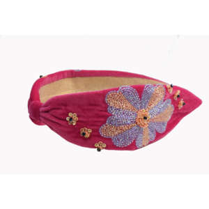 Dernière conception, bandeau brodé à la main avec perles, idéal pour les fêtes, cadeaux, personnalisable, serre-tête moderne unisexe de haute qualité - Product Image 5