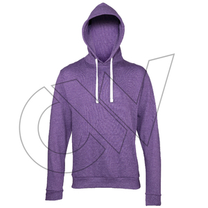 Sweat-shirt à capuche en molleton uni pour homme, coupe classique, en coton tricoté, avec demi-fermeture éclair et poche avant, idéal pour l'hiver – Prix usine - Product Image 3