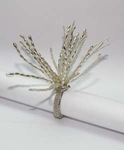 Anneaux de serviette ronds en cristal à barbe, très demandés, écologiques, pour mariage - Product Image 3