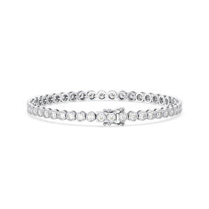 REYES – Bracelets de tennis originaux en argent Sterling 925, 4,5 ct, 3MM, Moissanite, pour femmes, plaqué or 14K, rhodié, cadeau, bijoux fins - Product Image 2