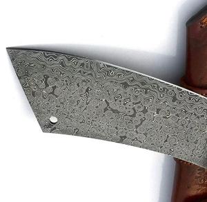Couteau à découper en acier Damas de qualité supérieure, personnalisé, 89 couches, revêtement antiadhésif, compatible lave-vaisselle, manche en bois ambidextre, respectueux de l'environnement - Product Image 6