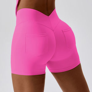 Shorts de Yoga de Cintura Alta para Mujer, Ropa Deportiva Cómoda para Fitness, Gimnasio, Running, Transpirable, Ecológica y de Secado Rápido - Product Image 4