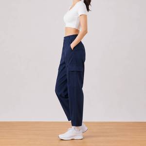 Women's Casual Corduroy Tapered Capri Pants - Product Image 2