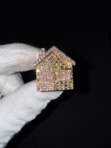 <b>Men's</b> Iced Moissanite Bling Championship <b>Ring</b> 925 Silver Custom Trap Home Hip Hop Style Letter Design New Home Gift for Him Her - Product Image 2