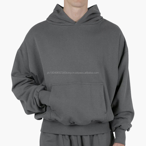 Fabricant de sweats à capuche épais de haute qualité en vrac blanc premium uni boxy y2k sweats à capuche 100% coton recadrée poids lourd sweat à capuche pour hommes - Product Image 1