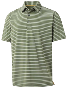 Chemises de golf décontractées à col pour hommes, manches courtes, anti-humidité, extensibles, 100 % coton canvas - Product Image 3