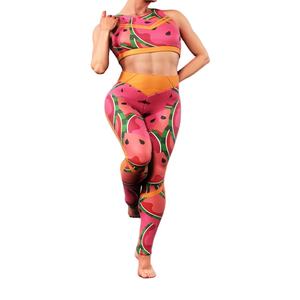 Conjunto de Yoga Ecológico de Alta Calidad para Mujer, Talla Grande, Secado Rápido, Transpirable, Resistente al Viento, 2 Piezas, Cierre Elástico en la Cintura - Product Image 1