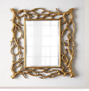 Cadre chic en ruban doré ondulé entrelacé avec un design 3D réfléchissant ; disponible à prix de gros. - Product Image 4