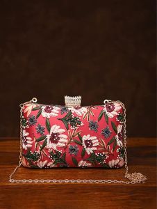 กระเป๋าคลัทช์งานปักคริสตัลเพชรประดับมุกสำหรับงานเลี้ยงงานแต่งงานทำมือสำหรับสุภาพสตรี - Product Image 3