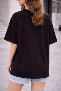 Blusa Holgada para Mujer con Manga Corta, Ligera, Clásica, Cuello Redondo Relajado - Product Image 2