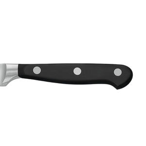 Cuchillos de rebanar de hoja larga premium de acero inoxidable, afilados, de filo recto estrecho, con mango negro de triple remache para trinchar carne - Product Image 3