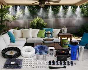 Hot Sale Outdoor Low Pressure 6M Micro <b>Spray</b> <b>Set</b> Garden Atomization System with Fog Pattern Drip Irrigation System DIY - Product Image 5