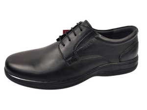 Zapatos Oxford de Vestir para Hombre, Negros, de Piel Nappa, con Cordones, Punta Redonda, para Oficina y Carrera Profesional, Color Sólido, Suela de TPR, para Todas las Temporadas - Product Image 3