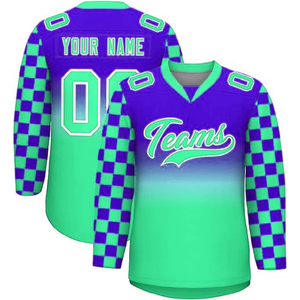 Nuevo Diseño Personalizado de Camisetas de Hockey sobre Hielo para Hombre, Venta al Por Mayor, MOQ Bajo, Alta Calidad, Malla Transpirable, Ropa Deportiva, Nombres de Equipo y Tallas Personalizables - Product Image 2