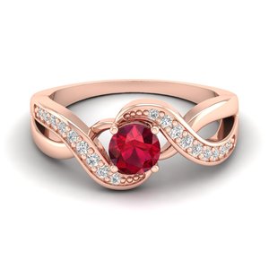 Bague REYES en argent sterling 925 avec moissanite certifiée GRA, taille ronde, 0,84 carat, pierre précieuse rubis, cadeau de mariage, bijoux fins – Grande Vente - Product Image 1