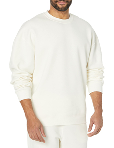 Ensemble de sweat-shirt à col rond pour homme, couleur unie, pantalon de jogging en molleton, 2 pièces, tenue d'automne, style décontracté - Product Image 2